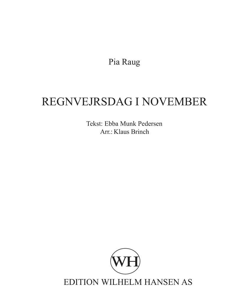 Regnvejrsdag I November